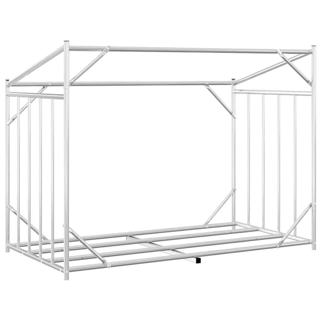 brændestativ med regnslag 151x80,5x110,5 cm galvaniseret stål