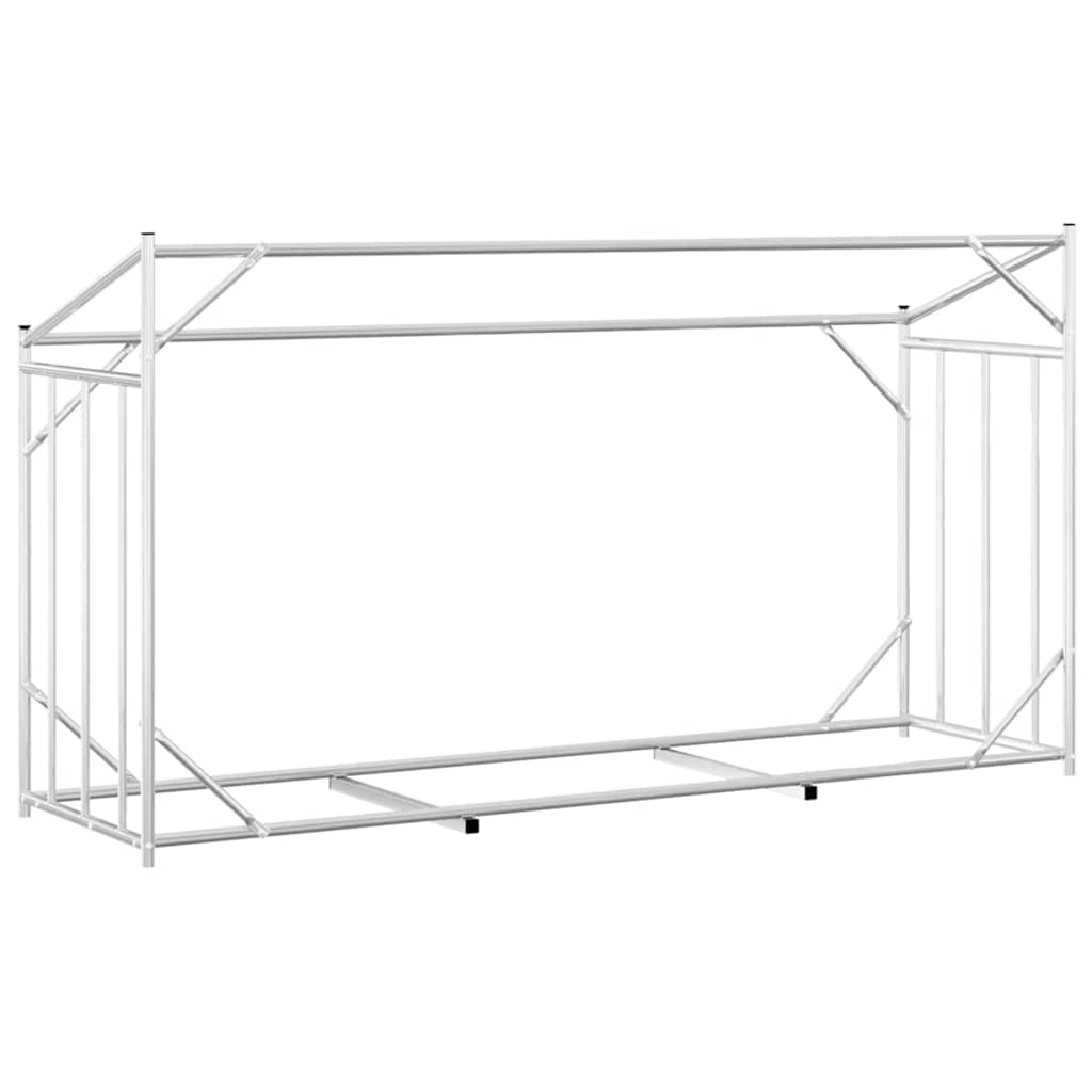 brændestativ med regnslag 200,5x60,5x110,5 cm galvaniseret stål