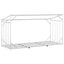 brændestativ med regnslag 200,5x80,5x110,5 cm galvaniseret stål