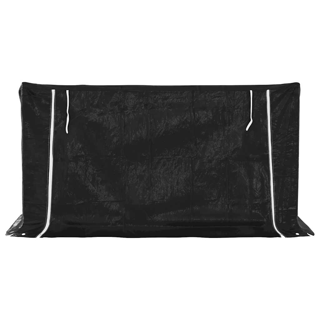 brændestativ med regnslag 200,5x100,5x110,5cm galvaniseret stål