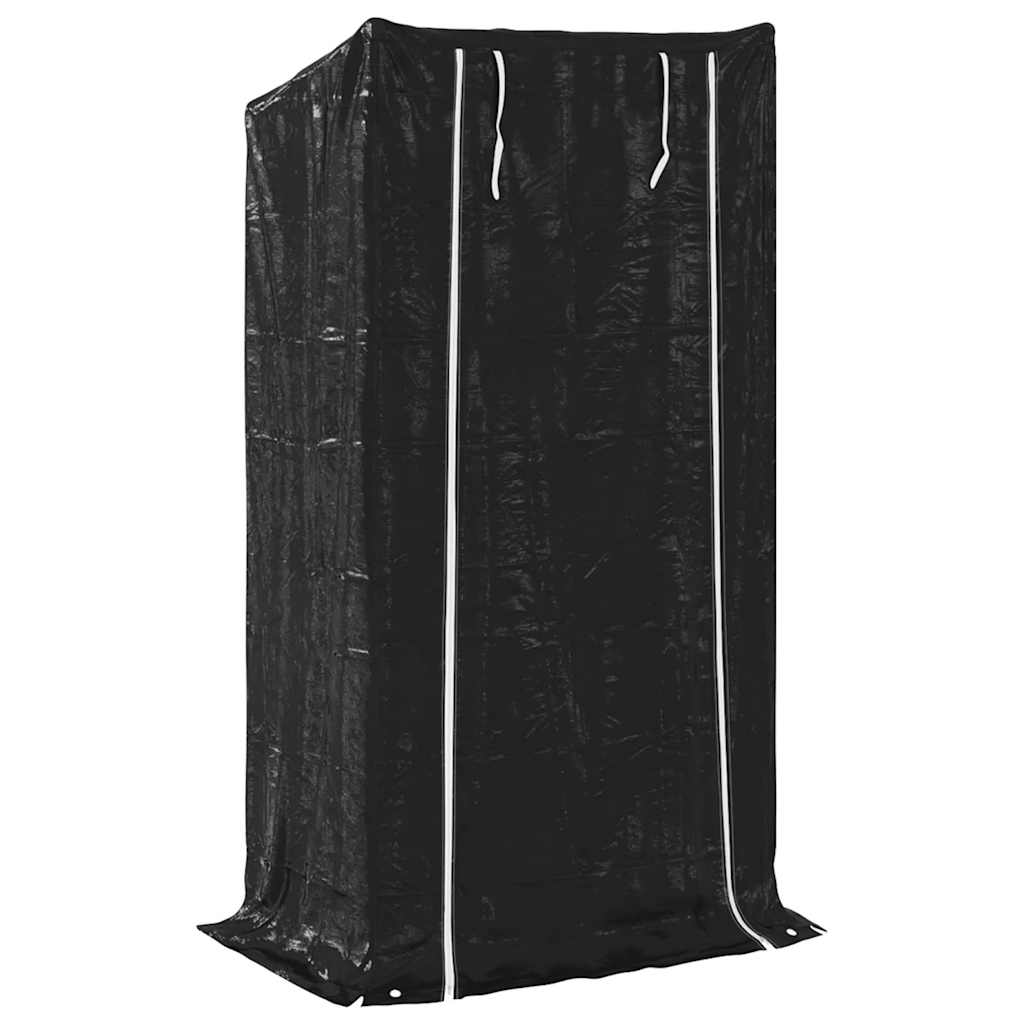 brændestativ med regnslag 100x60x200 cm galvaniseret stål