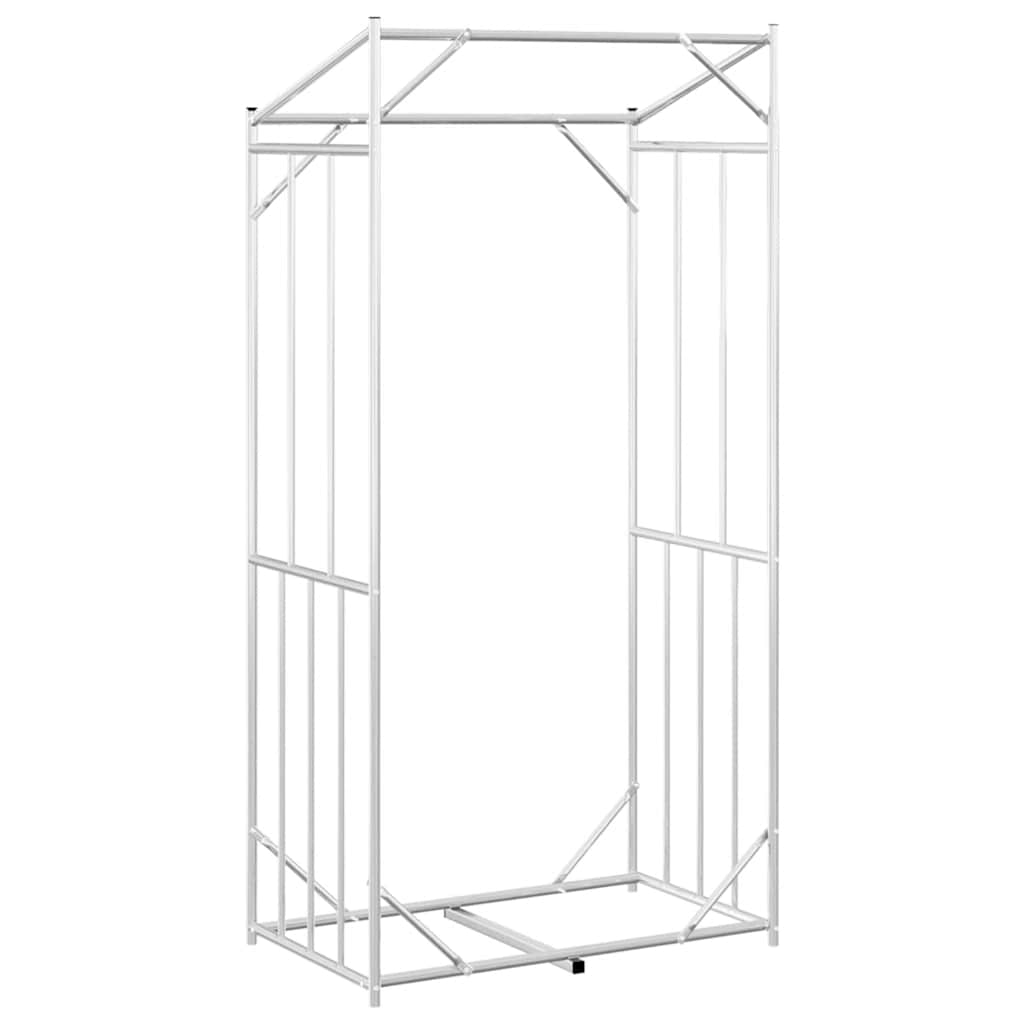 brændestativ med regnslag 100x60x200 cm galvaniseret stål