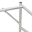 brændestativ med regnslag 100x60x200 cm galvaniseret stål