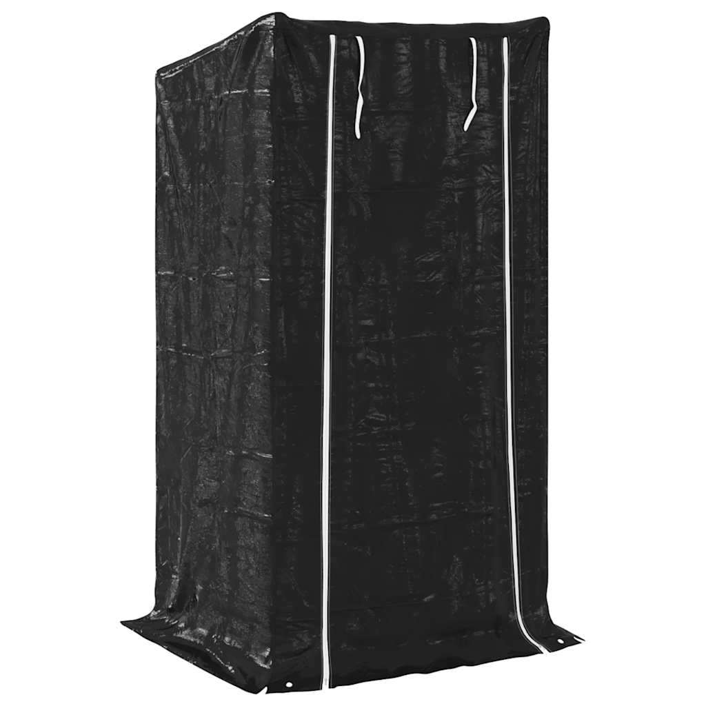 brændestativ med regnslag 100x80x200 cm galvaniseret stål