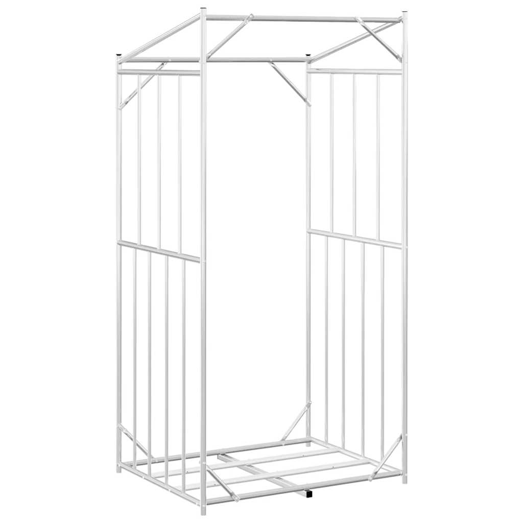 brændestativ med regnslag 100x80x200 cm galvaniseret stål