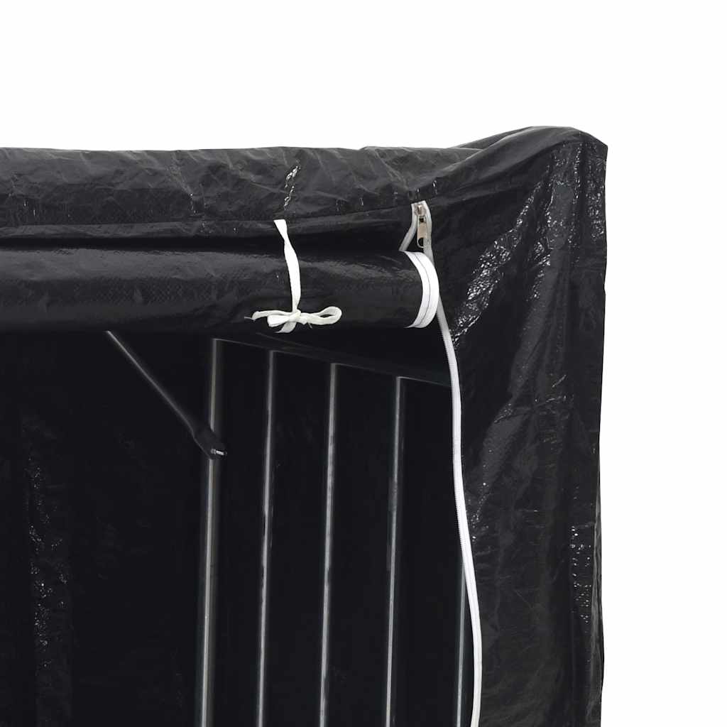 brændestativ med regnslag 100x80x200 cm galvaniseret stål