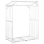 brændestativ med regnslag 150x80x200 cm galvaniseret stål