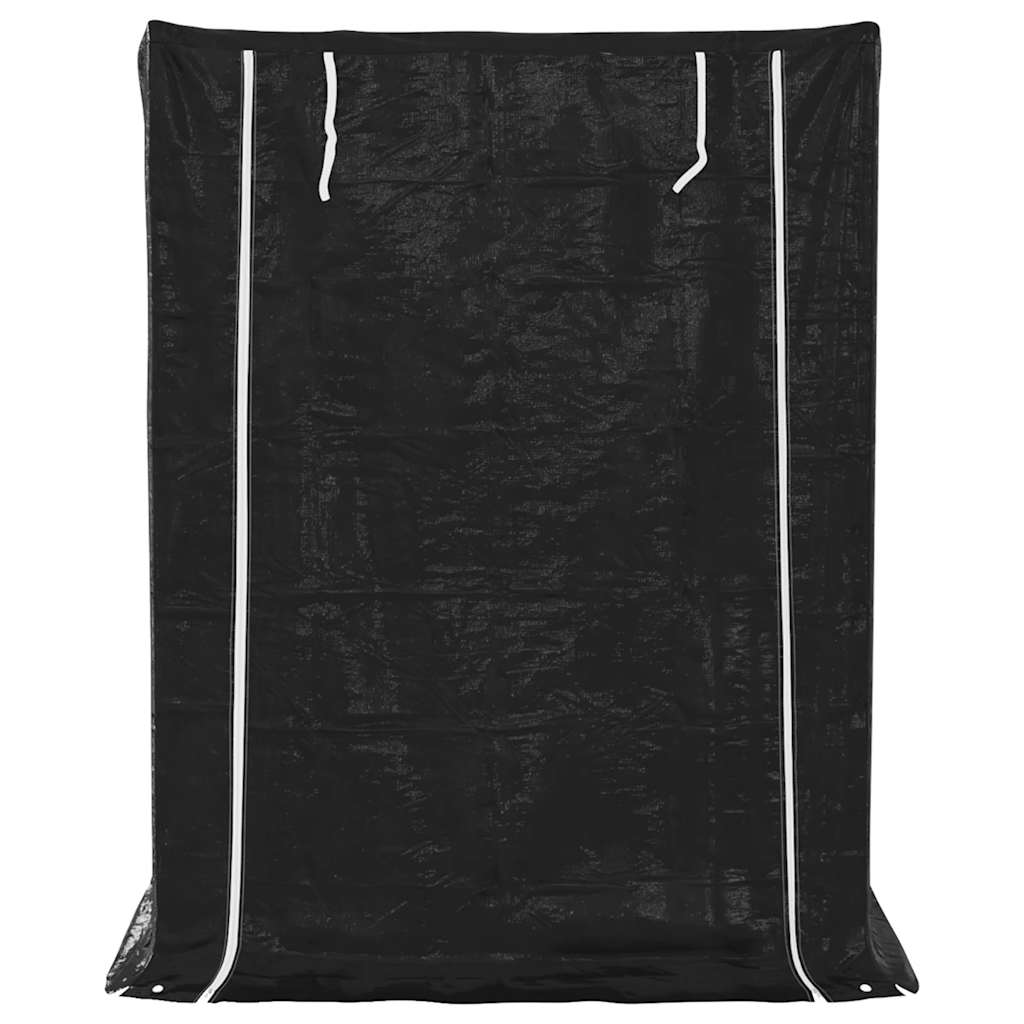 brændestativ med regnslag 150x100x200 cm galvaniseret stål