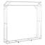 brændestativ med regnslag 200x40x200 cm galvaniseret stål