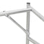brændestativ med regnslag 200x40x200 cm galvaniseret stål