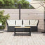 havesofa med hynder polyrattan sort