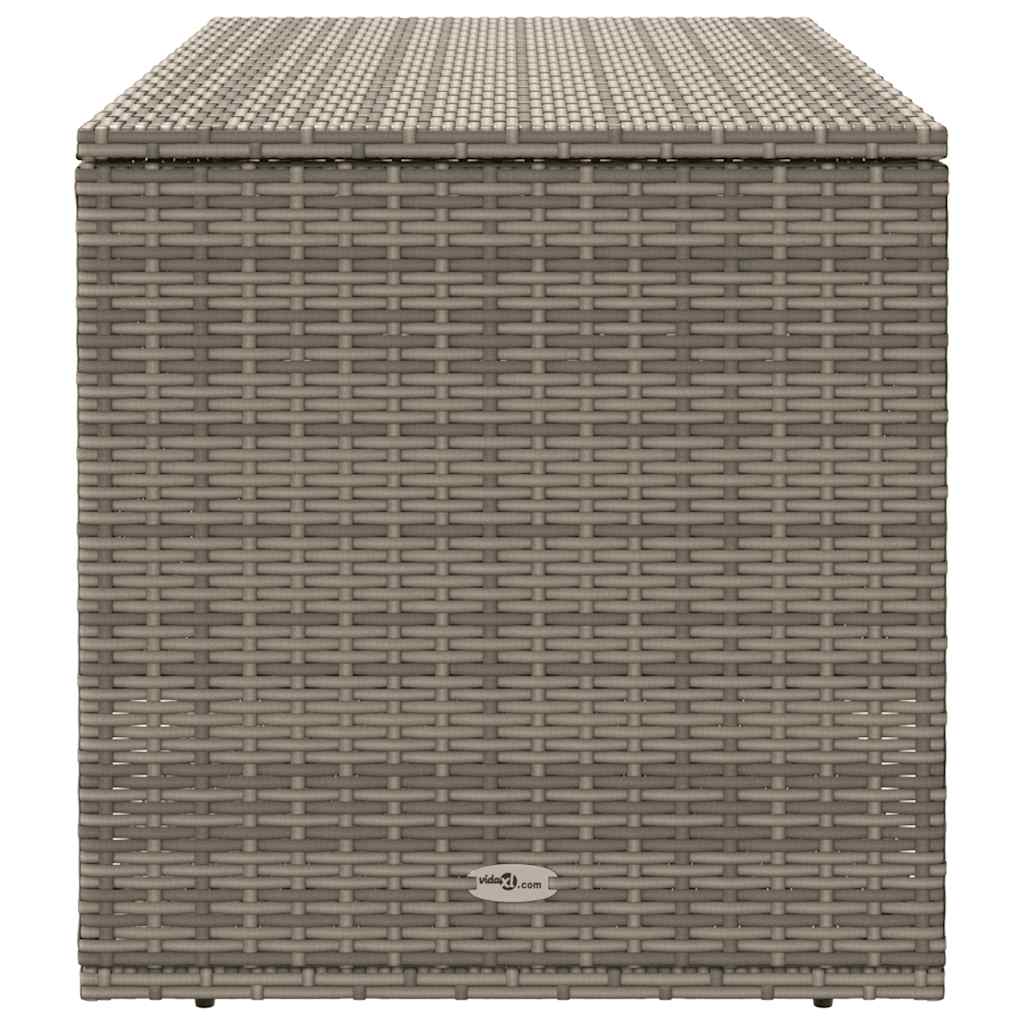 udendørs hyndeboks 100x55x55,5 cm polyrattan grå