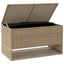 udendørs hyndeboks 100x55x55,5 cm polyrattan beige