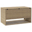 udendørs hyndeboks 100x55x55,5 cm polyrattan beige