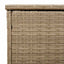udendørs hyndeboks 100x55x55,5 cm polyrattan beige