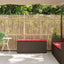 havebænk med hynde 110x40x44 cm polyrattan brun