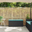 havebænk med hynde 110x40x44 cm polyrattan sort