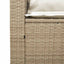 sofasæt til haven 5 dele med hynder stabelbar polyrattan beige
