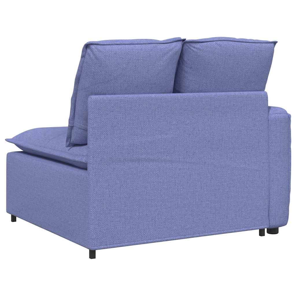 modulopbygget sofaarmlænsendemodul med hynder 100 cm jeansblå