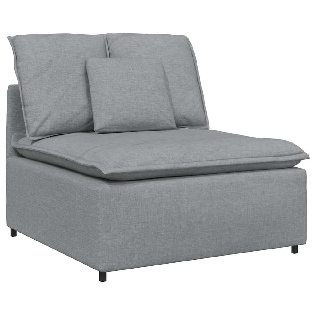 modulopbygget sofacentermodul med hynder 100 cm lysegrå