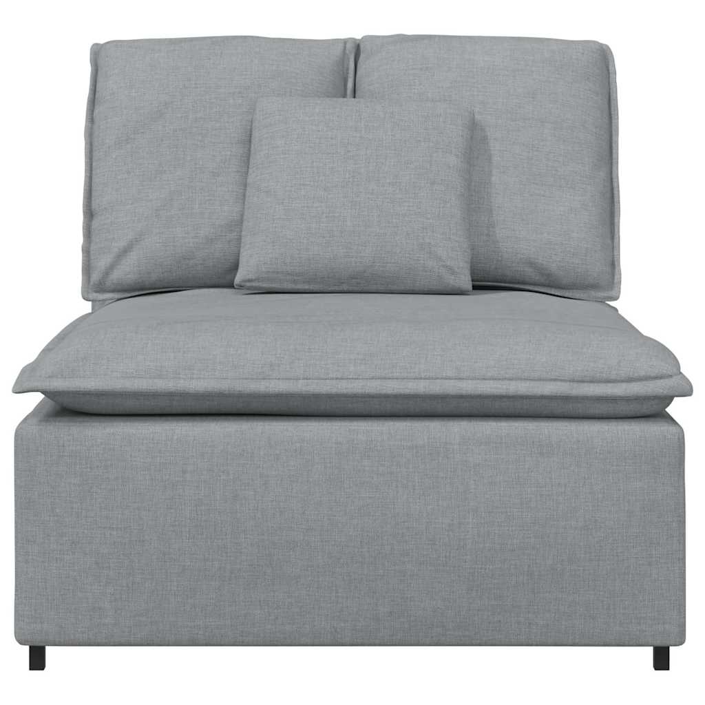 modulopbygget sofacentermodul med hynder 100 cm lysegrå