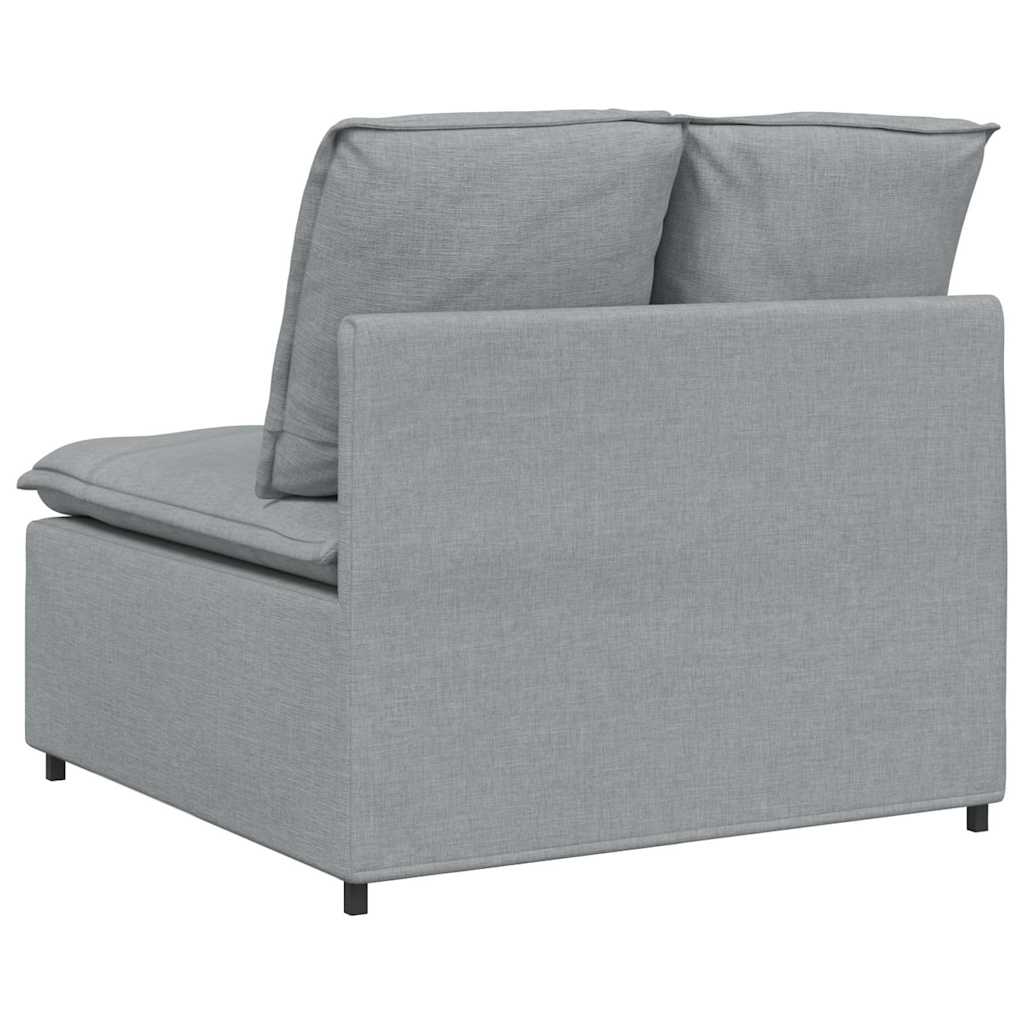modulopbygget sofacentermodul med hynder 100 cm lysegrå