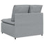 modulopbygget sofacentermodul med hynder 100 cm lysegrå