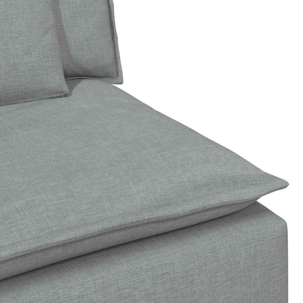 modulopbygget sofacentermodul med hynder 100 cm lysegrå