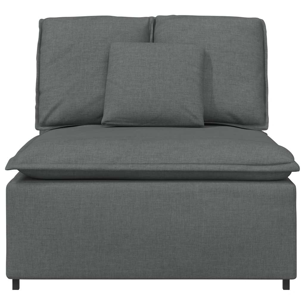 modulopbygget sofacentermodul med hynder 100 cm mørkegrå