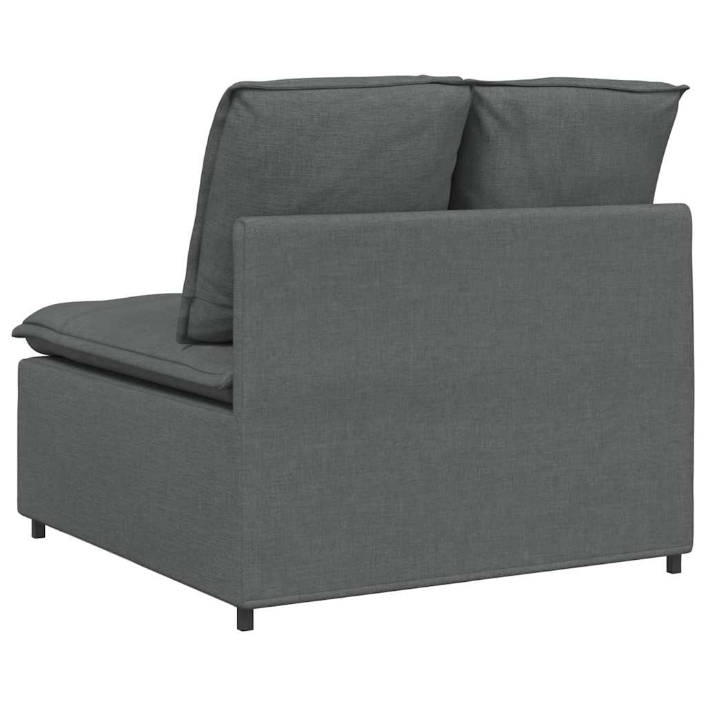 modulopbygget sofacentermodul med hynder 100 cm mørkegrå