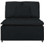 modulopbygget sofacentermodul med hynder 100 cm sort