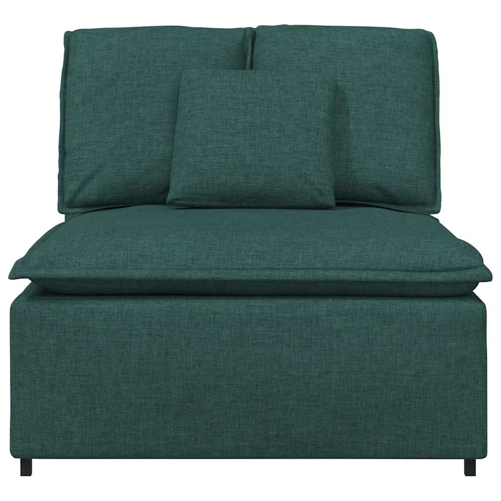modulopbygget sofacentermodul med hynder 100 cm mørkegrøn
