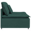 modulopbygget sofacentermodul med hynder 100 cm mørkegrøn