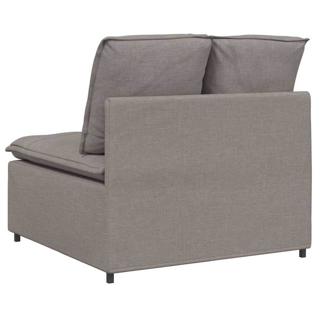 modulopbygget sofacentermodul med hynder 100 cm gråbrun
