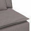 modulopbygget sofacentermodul med hynder 100 cm gråbrun
