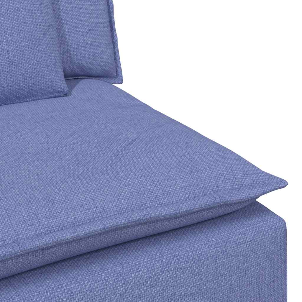 modulopbygget sofacentermodul med hynder 100 cm jeansblå