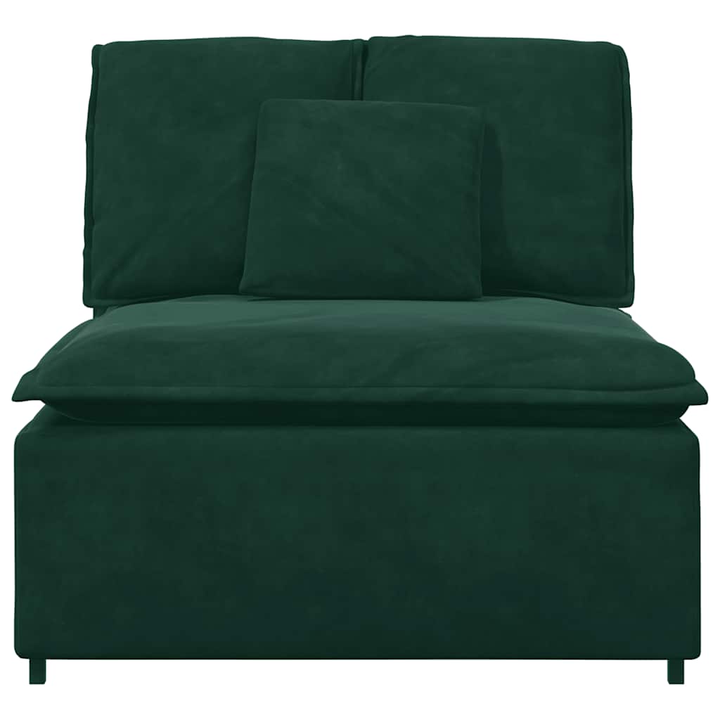 modulopbygget sofacentermodul med hynder 100 cm mørkegrøn
