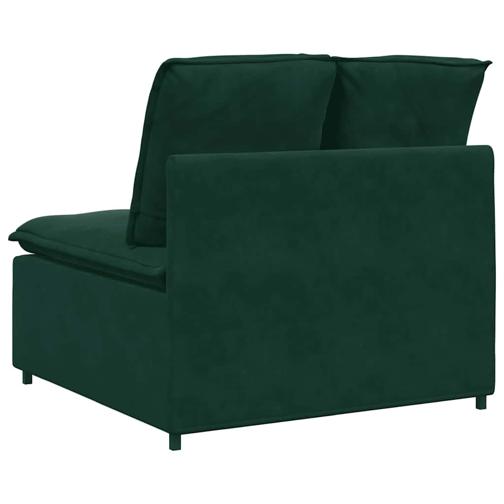 modulopbygget sofacentermodul med hynder 100 cm mørkegrøn
