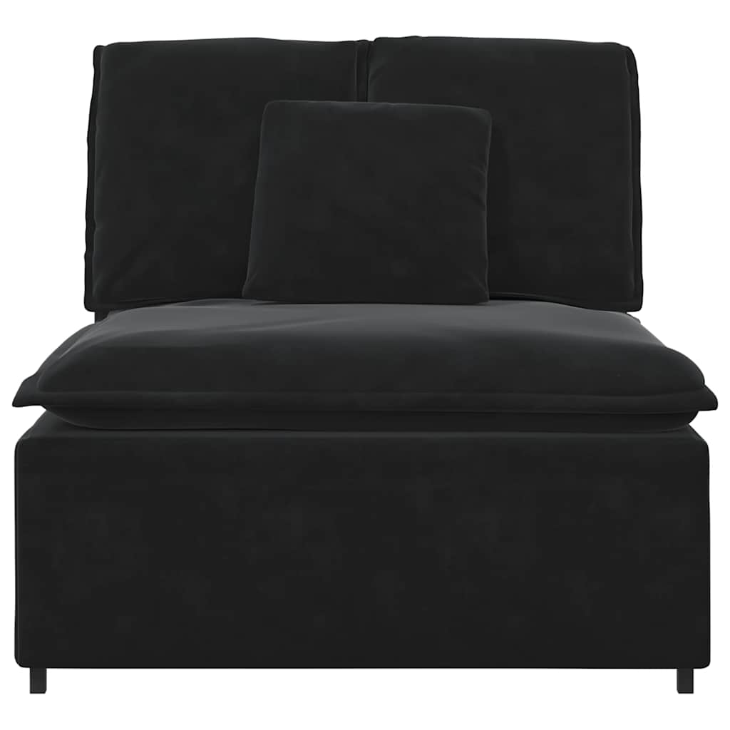 modulopbygget sofacentermodul med hynder 100 cm sort