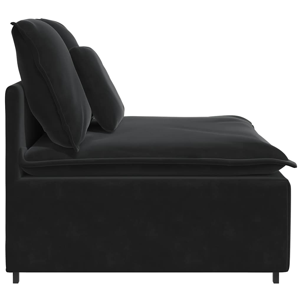 modulopbygget sofacentermodul med hynder 100 cm sort