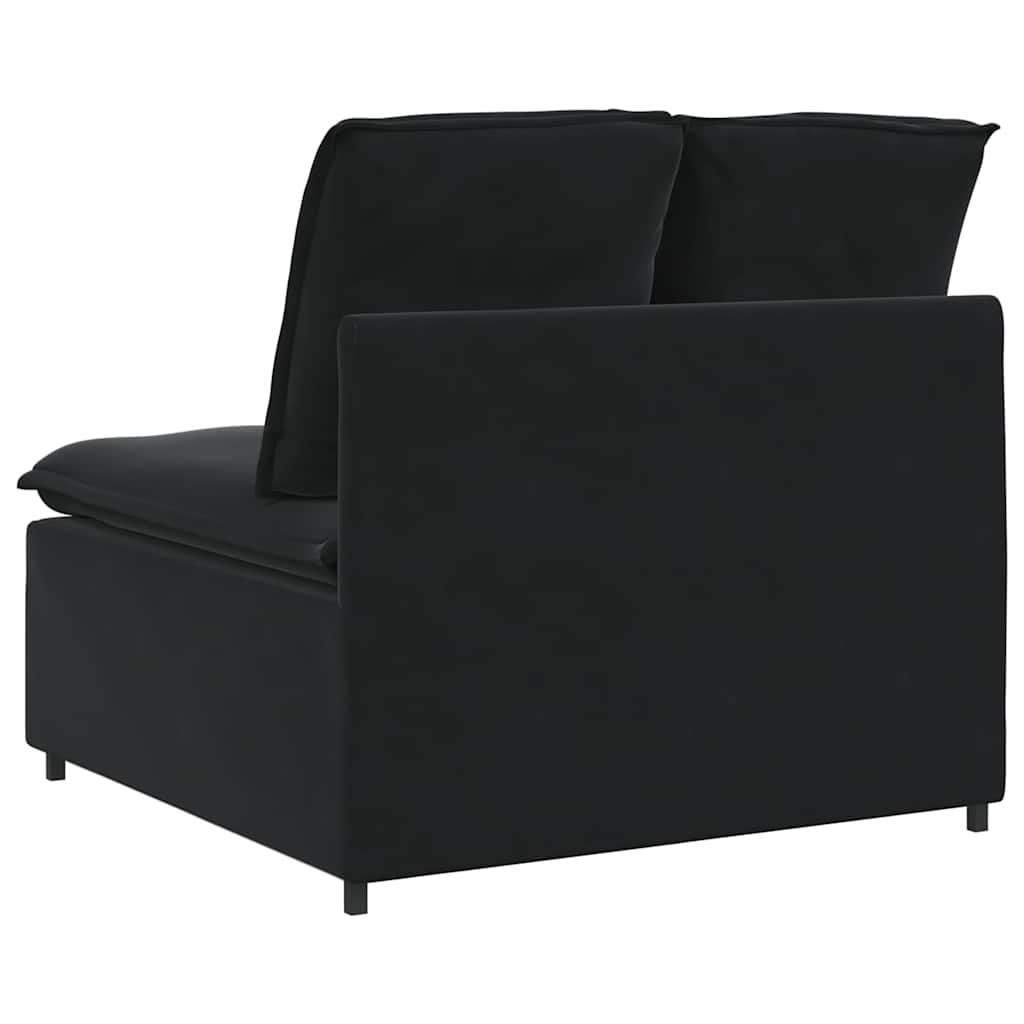 modulopbygget sofacentermodul med hynder 100 cm sort