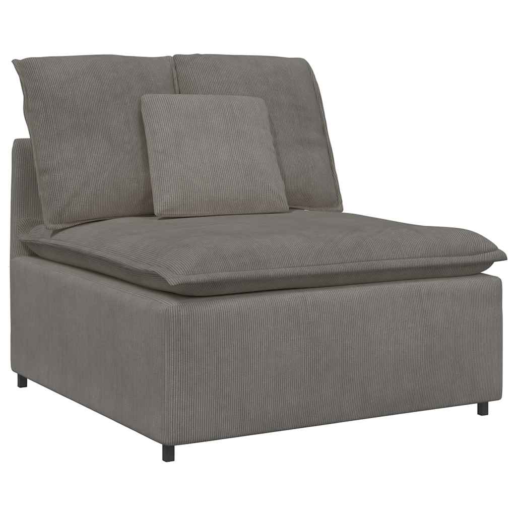 modulopbygget sofacentermodul med hynder 100 cm lysegrå