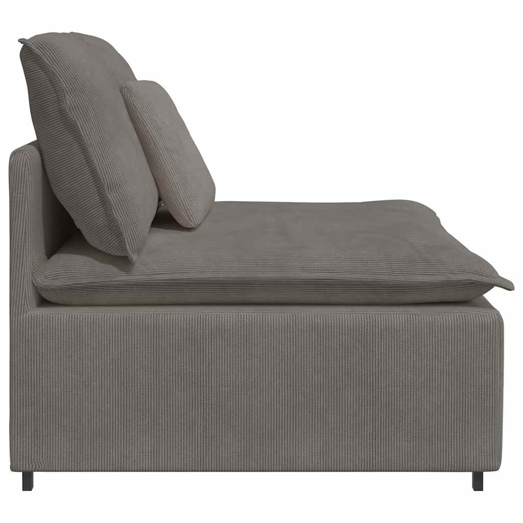 modulopbygget sofacentermodul med hynder 100 cm lysegrå