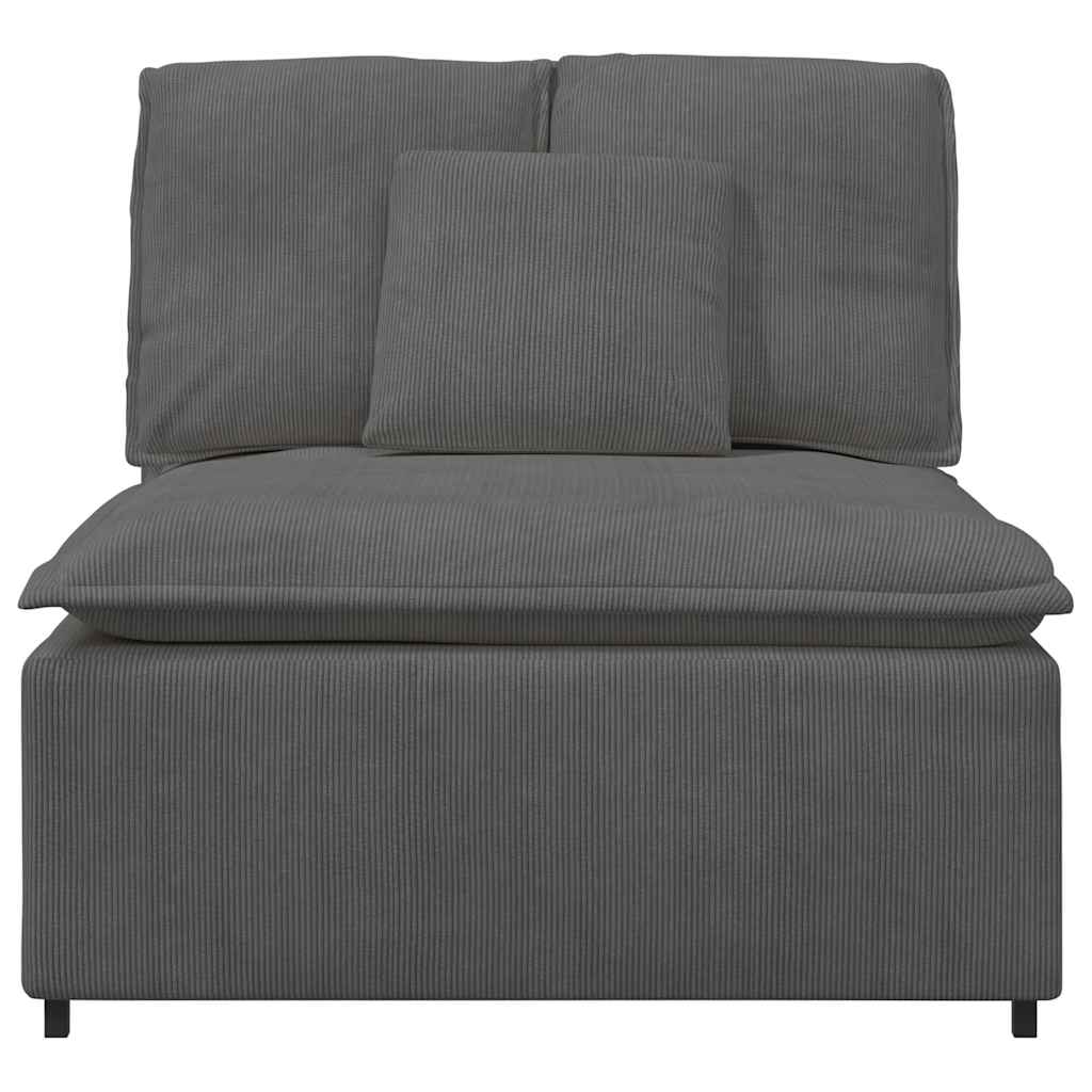 modulopbygget sofacentermodul med hynder 100 cm mørkegrå