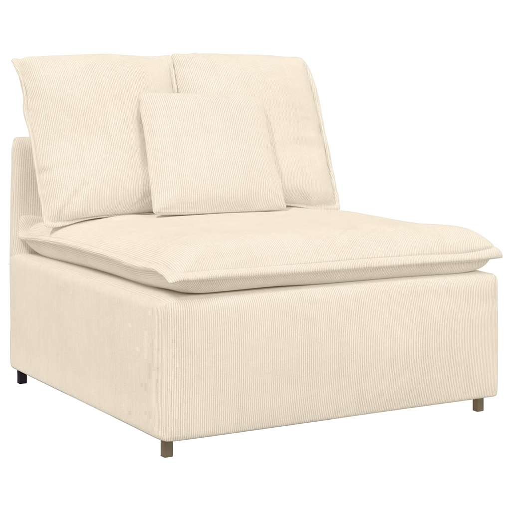modulopbygget sofacentermodul med hynder 100cm cremefarvet