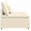 modulopbygget sofacentermodul med hynder 100cm cremefarvet