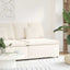 modulopbygget sofacentermodul med hynder 100cm cremefarvet
