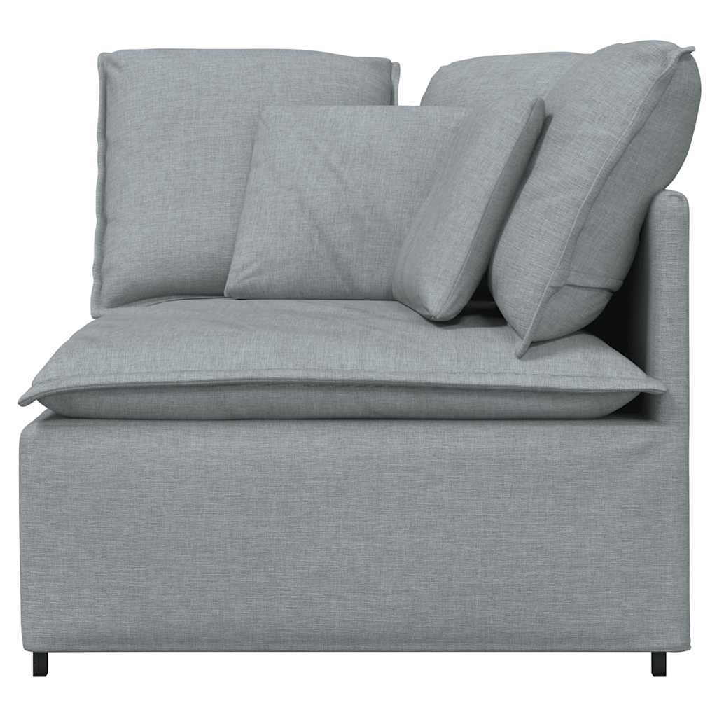 modulsofa hjørnemodul med hynder 100 cm lysegrå