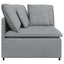 modulsofa hjørnemodul med hynder 100 cm lysegrå