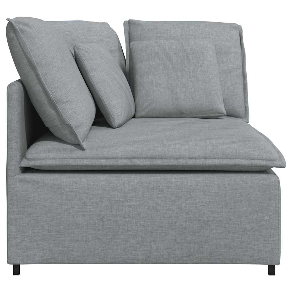 modulsofa hjørnemodul med hynder 100 cm lysegrå